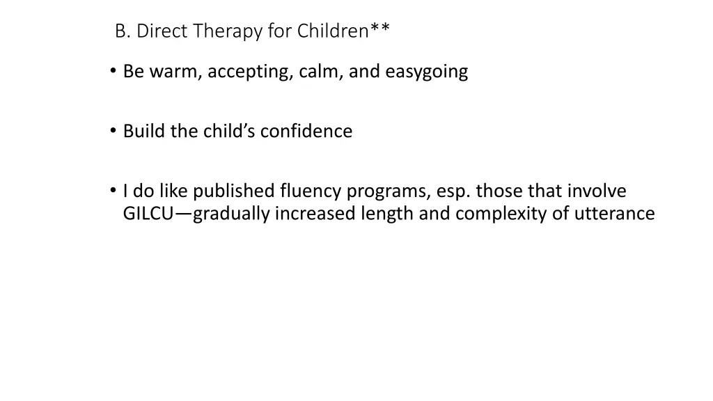 b direct therapy for children