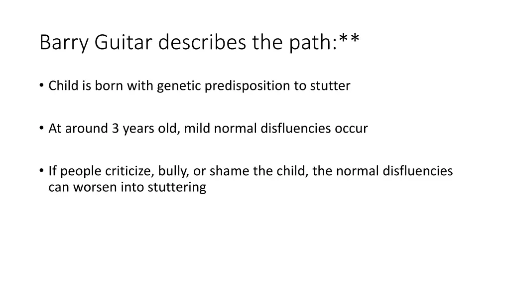 barry guitar describes the path