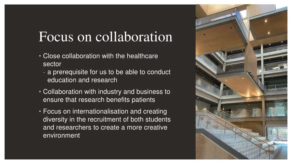 focus on collaboration