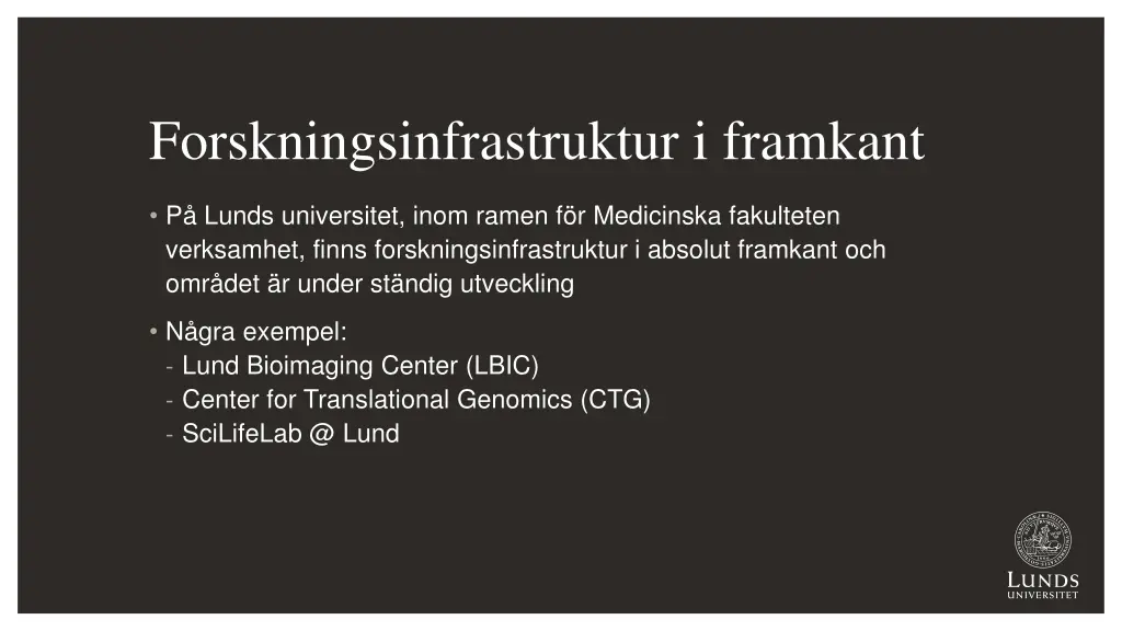 forskningsinfrastruktur i framkant