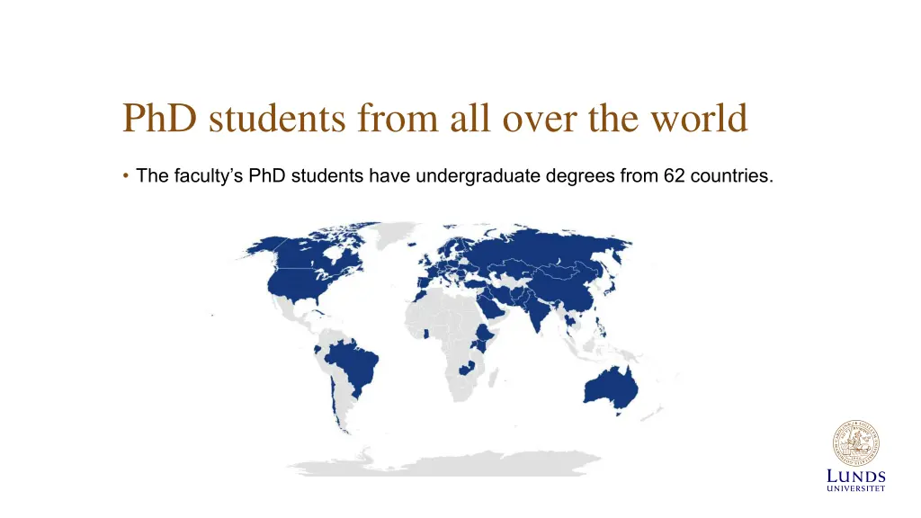 phd students from all over the world
