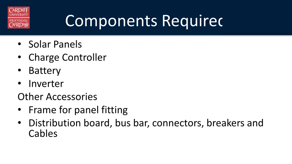 components required