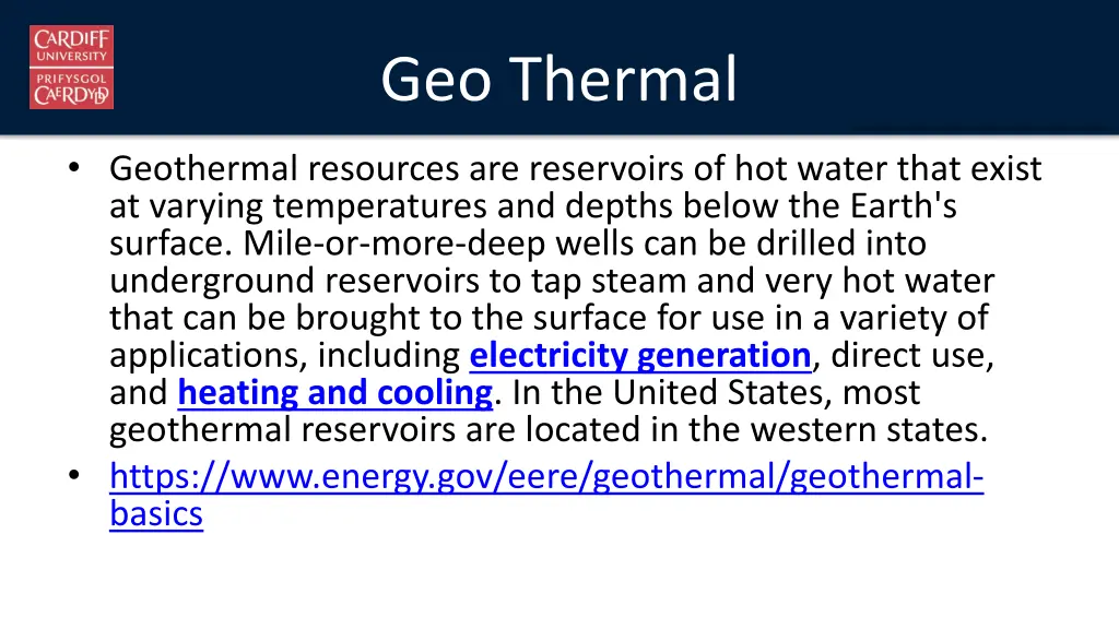 geo thermal