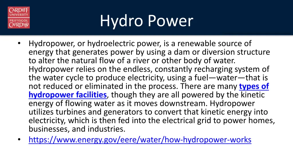 hydro power