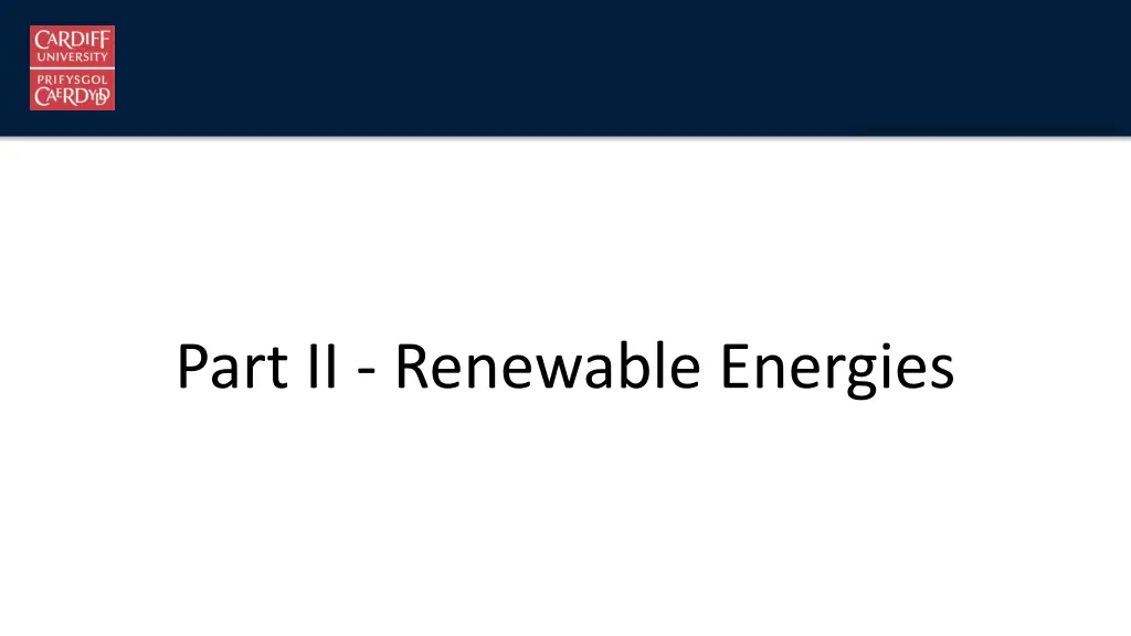 part ii renewable energies