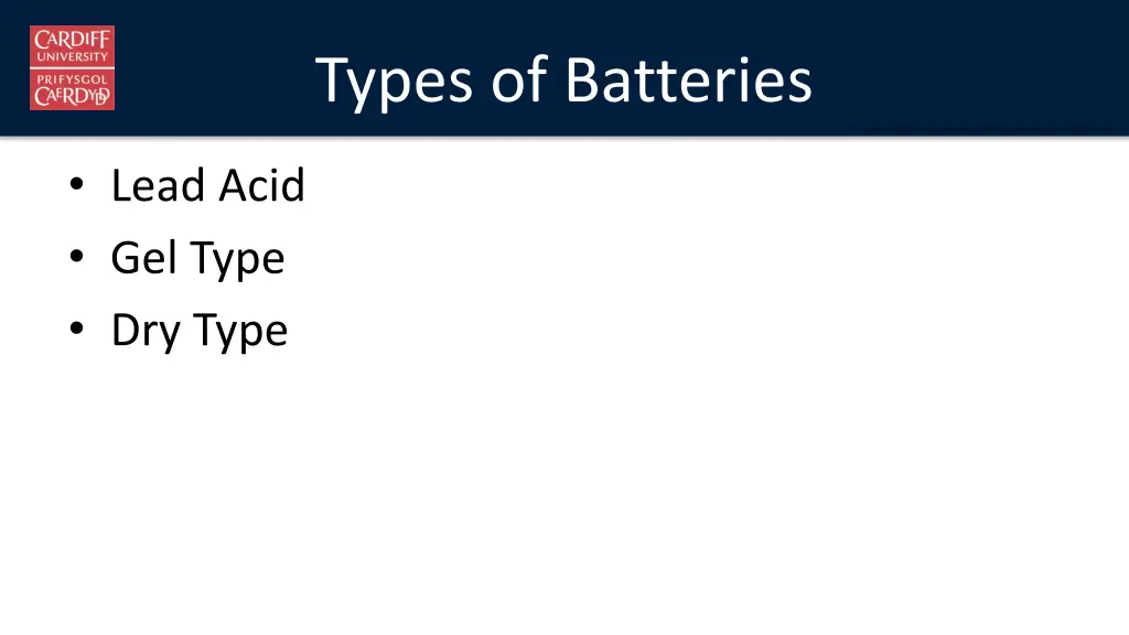 types of batteries