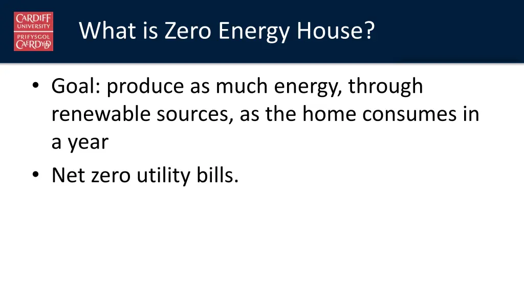 what is zero energy house