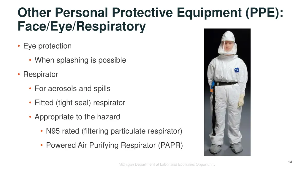 other personal protective equipment ppe face