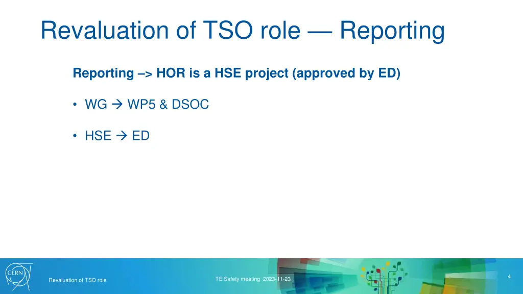 revaluation of tso role reporting