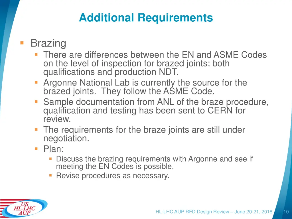 additional requirements 3