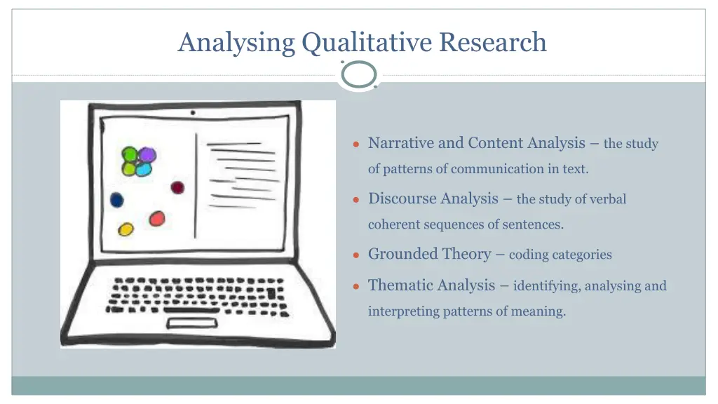 analysing qualitative research