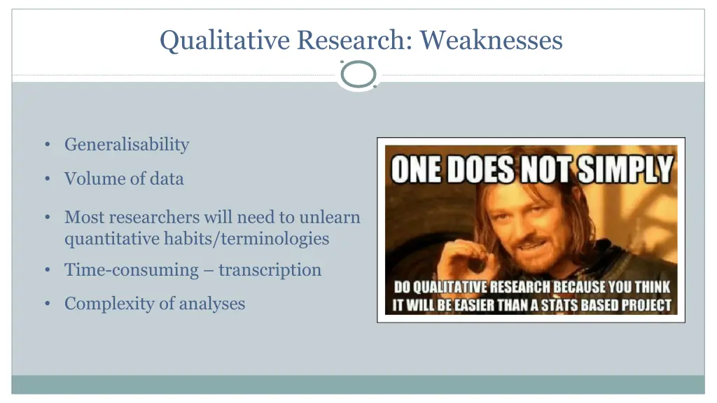 qualitative research weaknesses