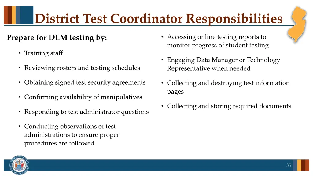 district test coordinator responsibilities