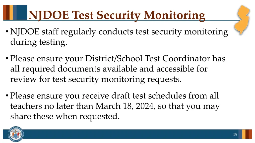 njdoe test security monitoring njdoe staff