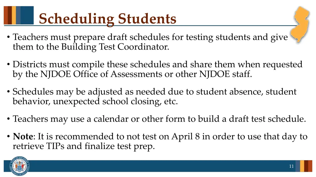 scheduling students teachers must prepare draft