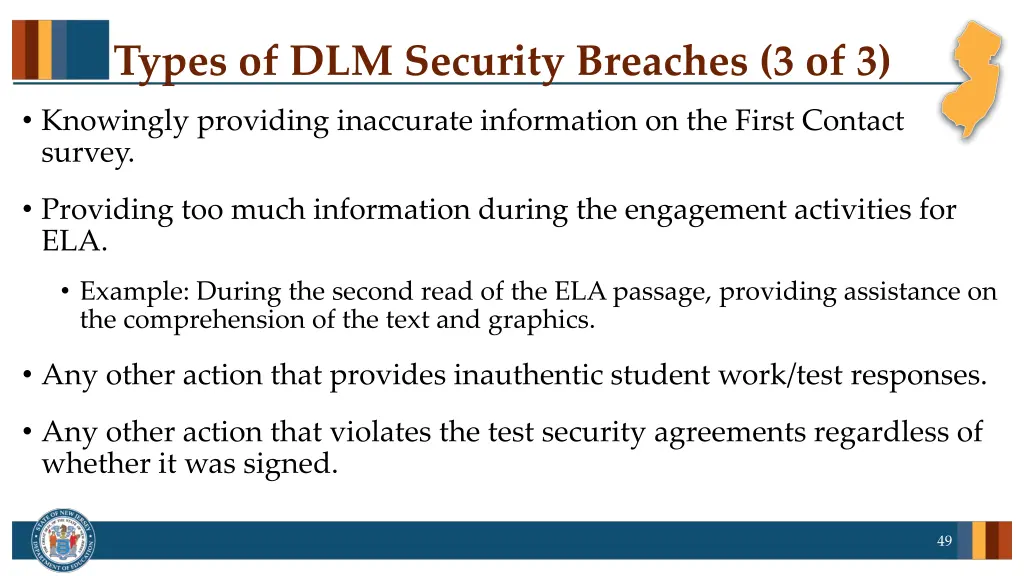 types of dlm security breaches 3 of 3