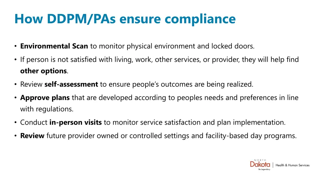 how ddpm pas ensure compliance
