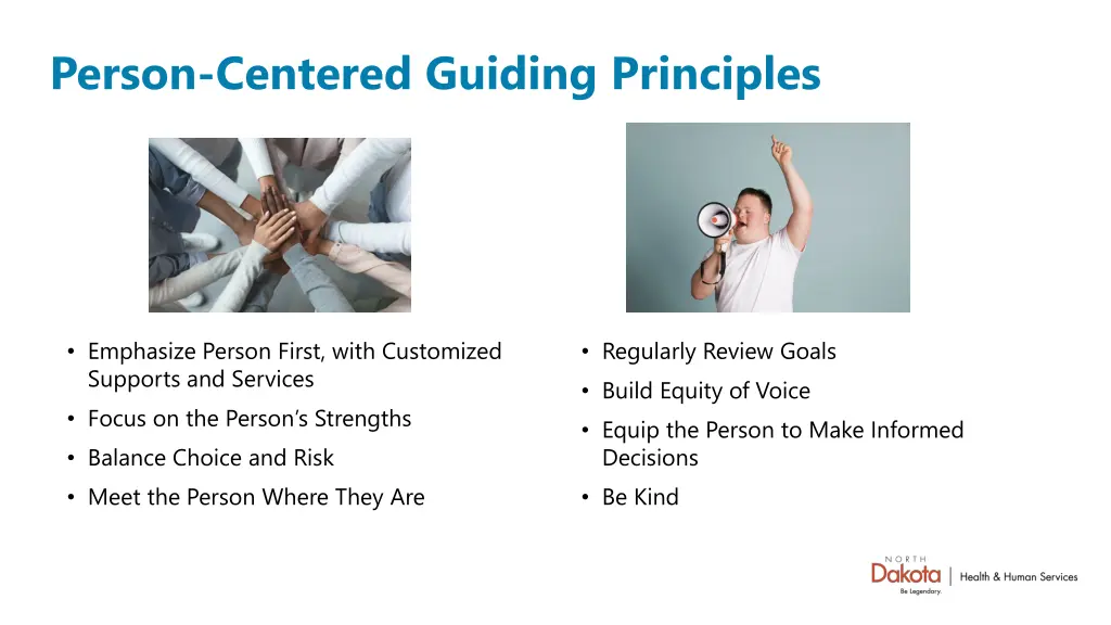 person centered guiding principles