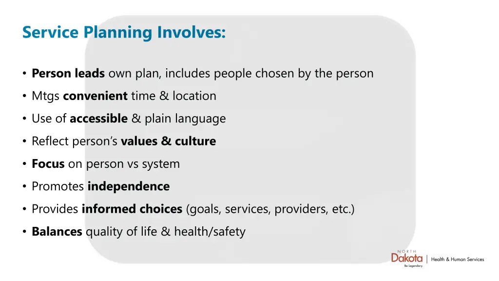 service planning involves