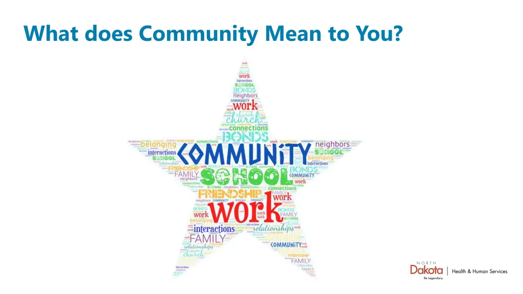 what does community mean to you
