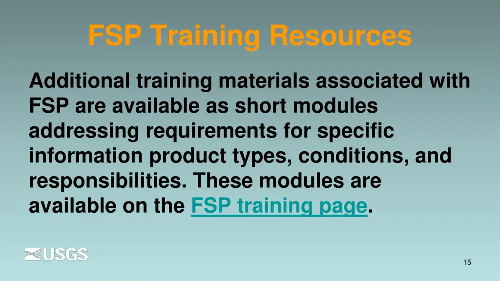 fsp training resources