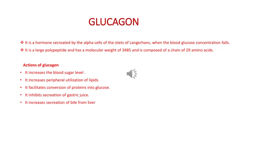 glucagon glucagon