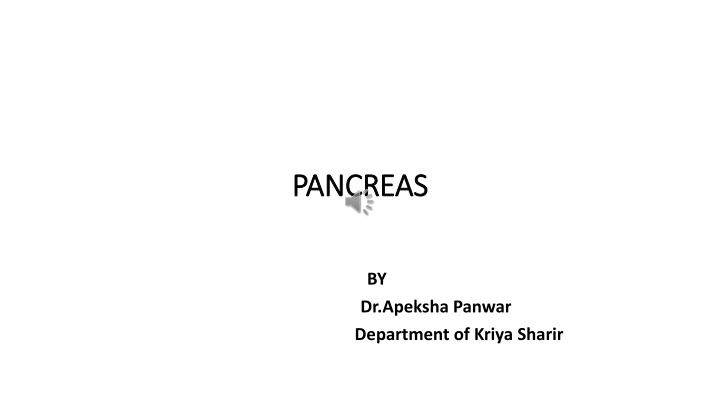 pancreas pancreas