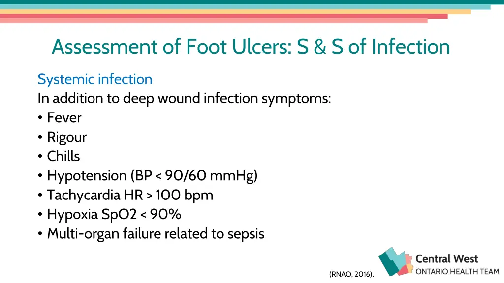 assessment of foot ulcers s s of infection 2