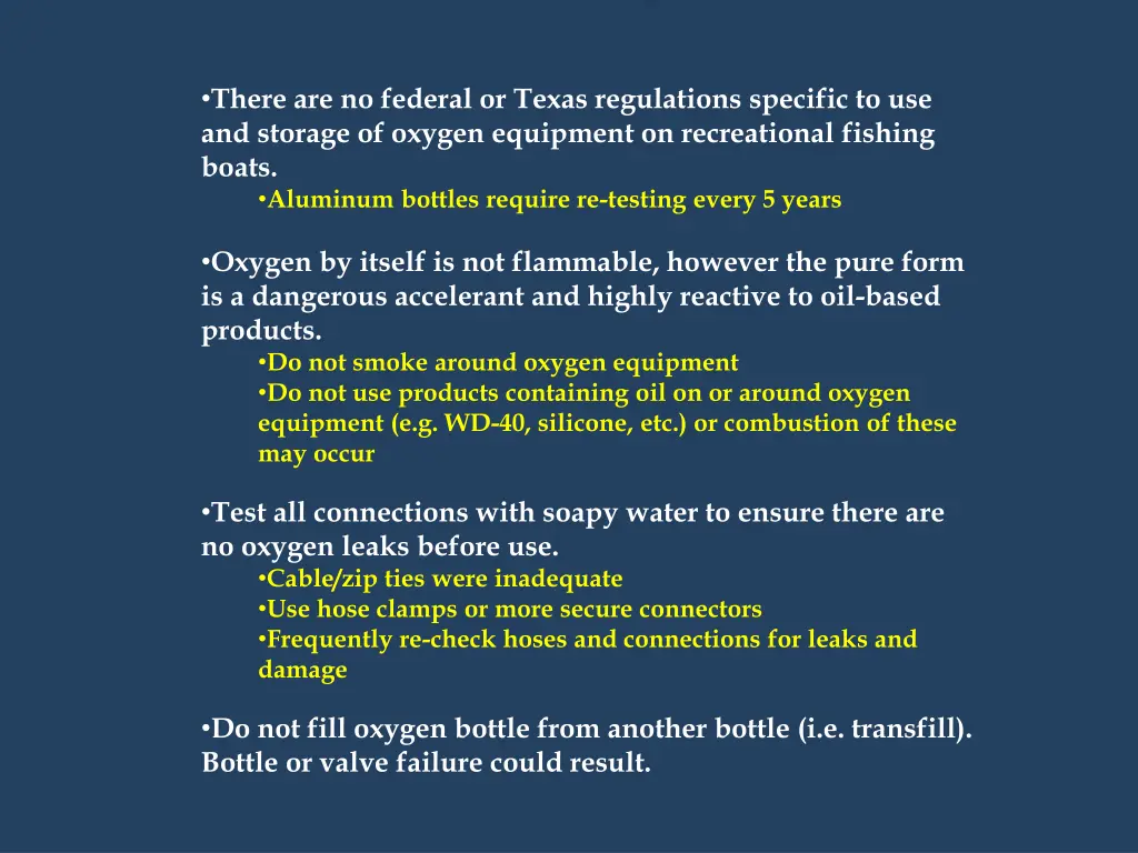 there are no federal or texas regulations