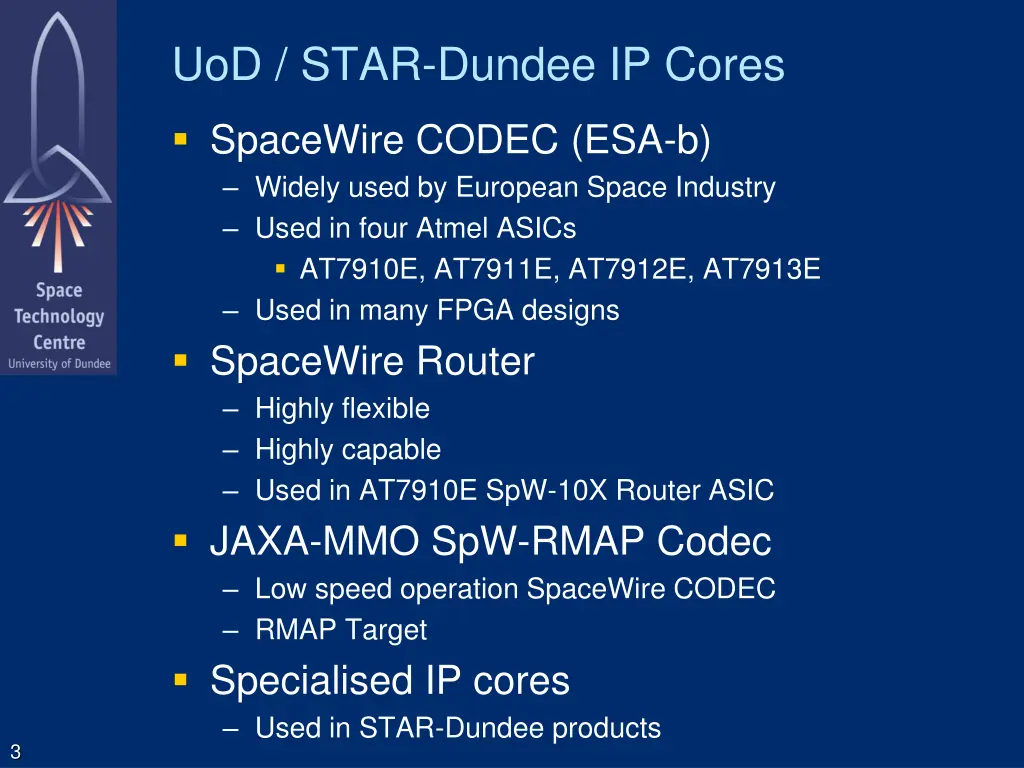 uod star dundee ip cores