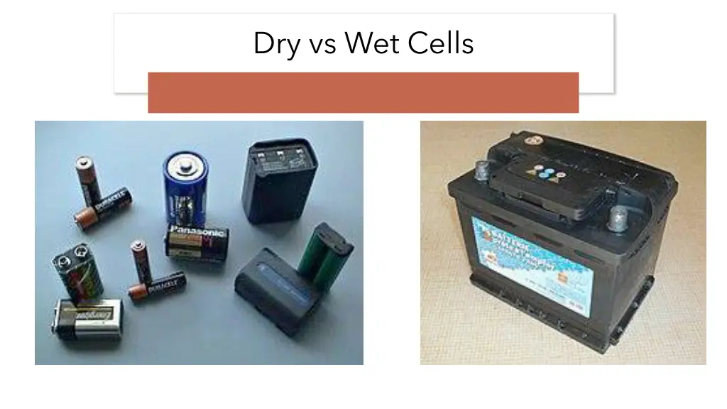 dry vs wet cells