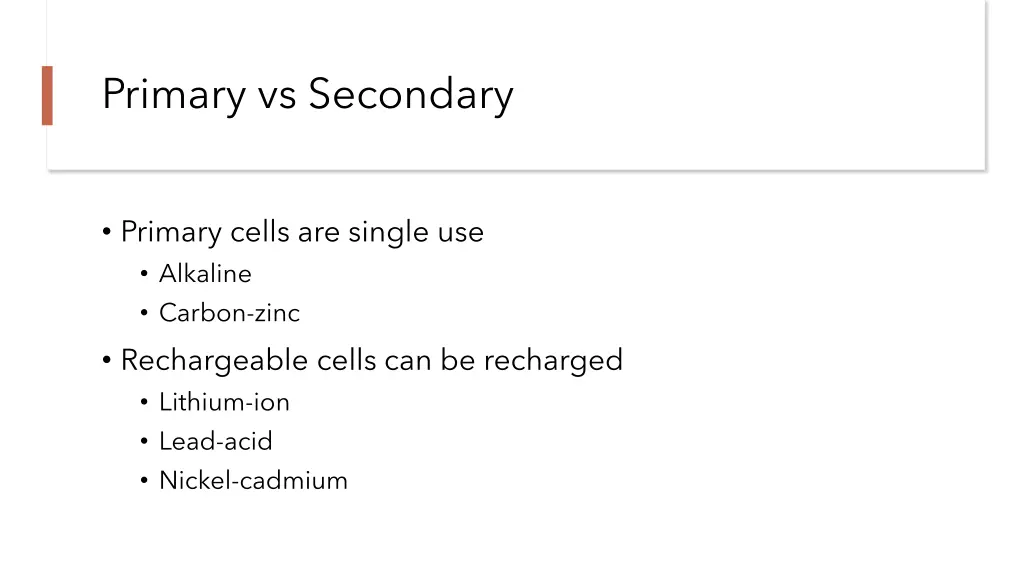 primary vs secondary