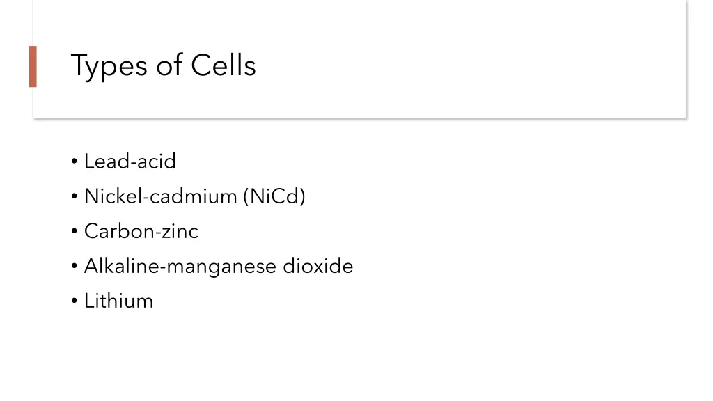 types of cells