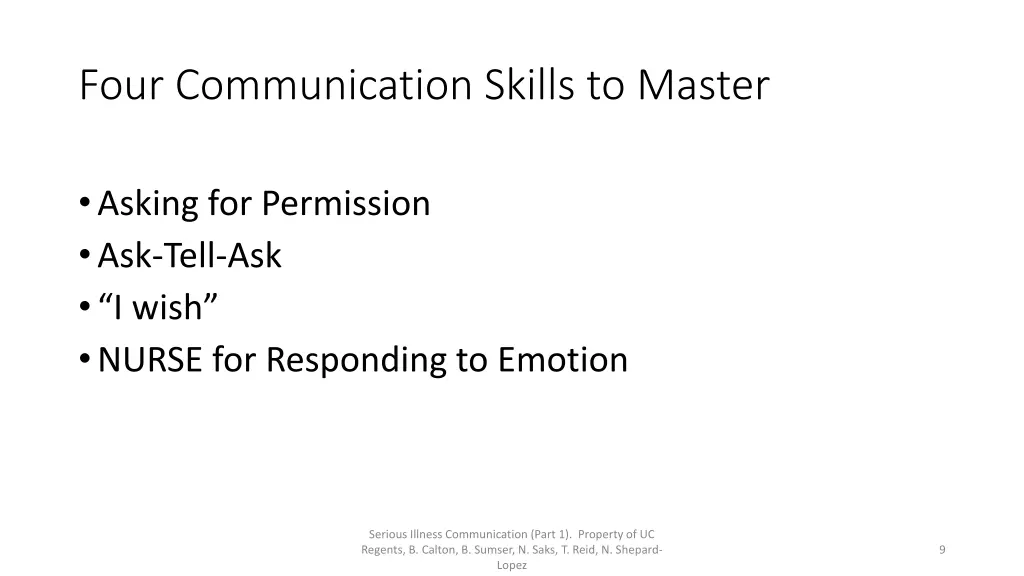 four communication skills to master