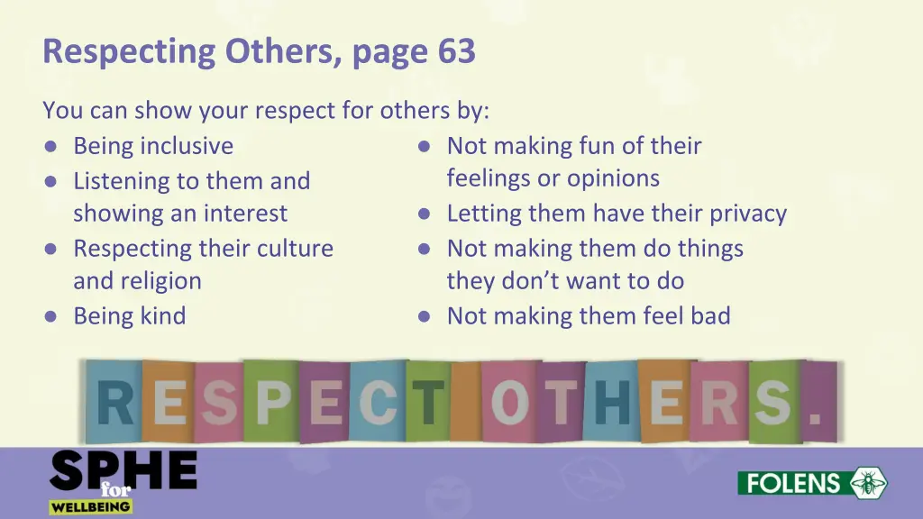 respecting others page 63