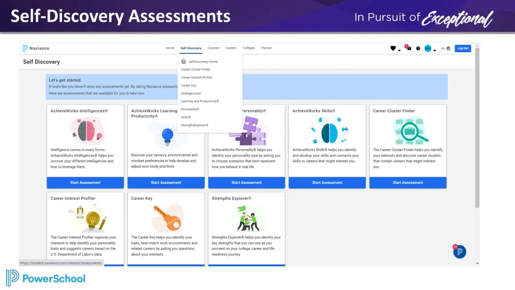 self discovery assessments