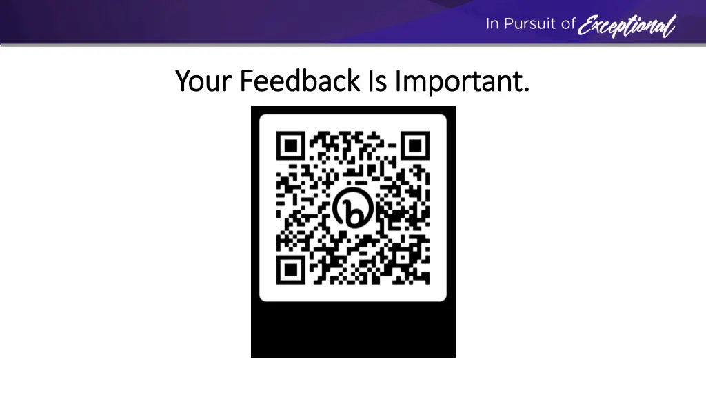 your feedback is important your feedback