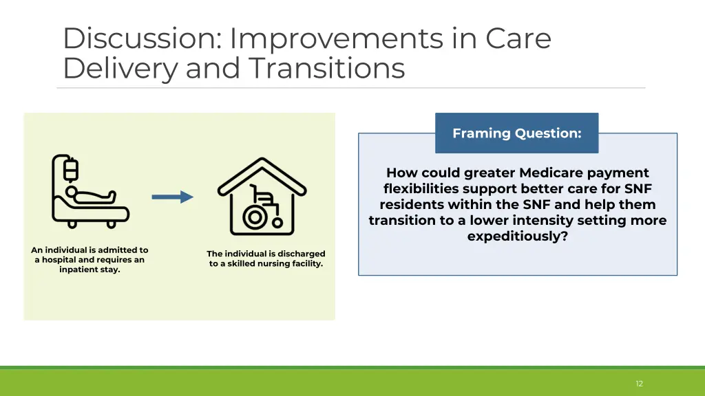 discussion improvements in care delivery