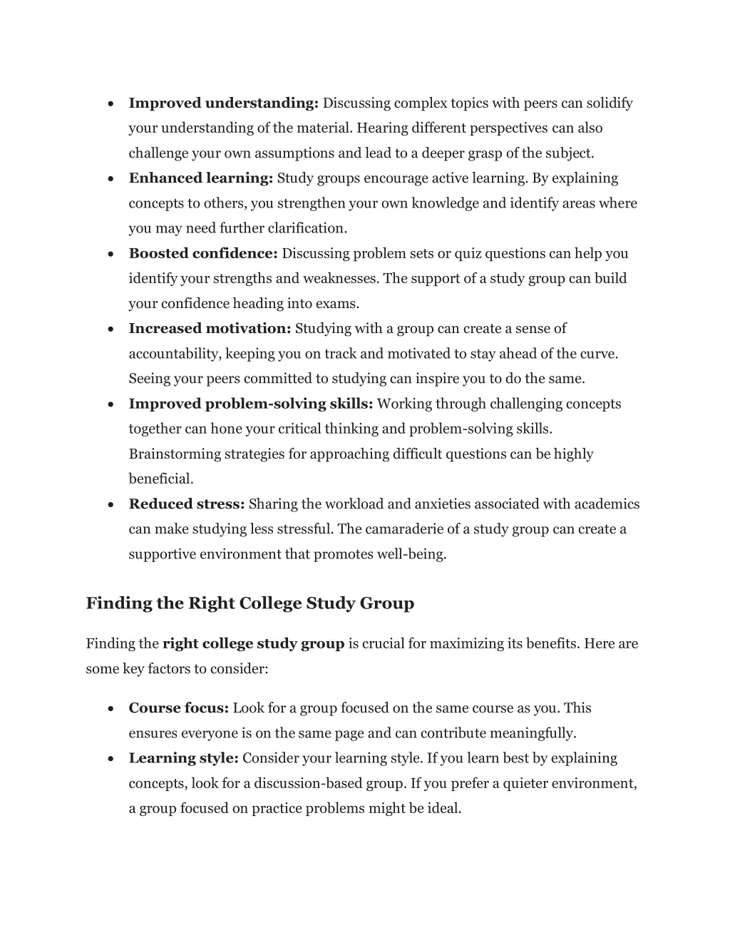 improved understanding discussing complex topics