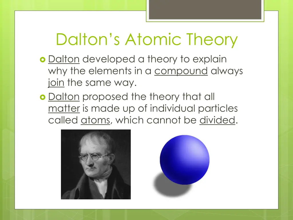 dalton s atomic theory