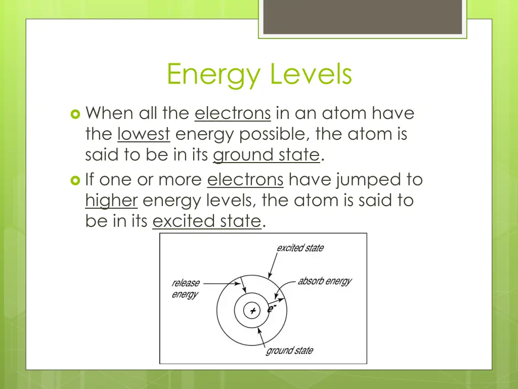 energy levels 1