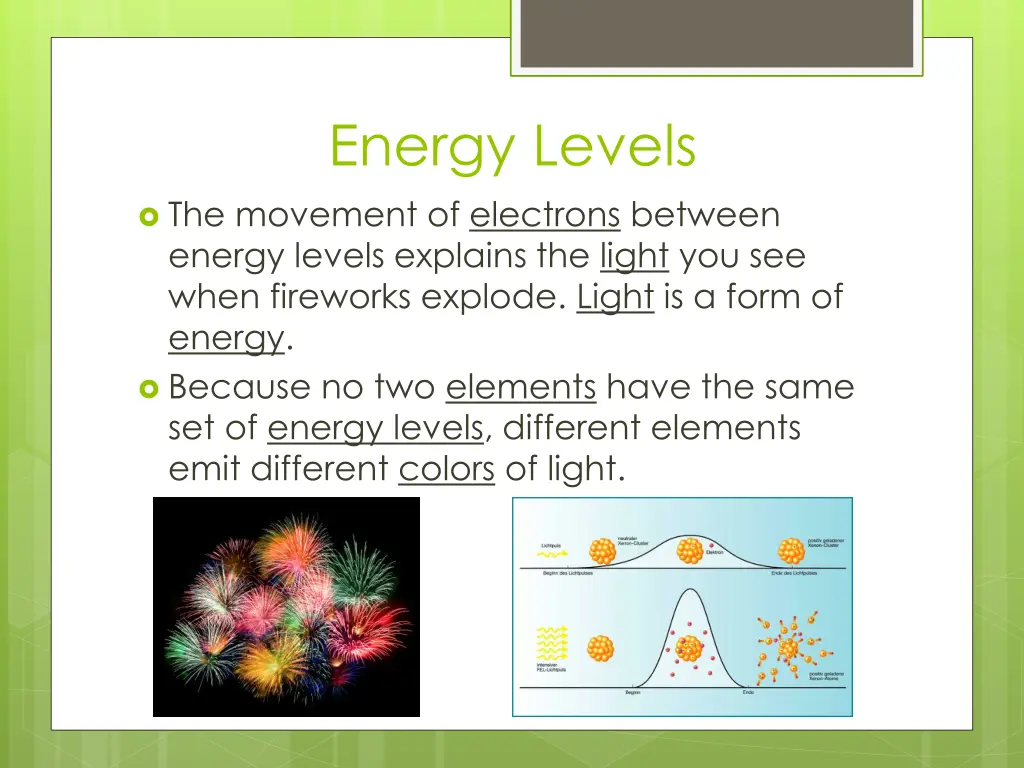 energy levels