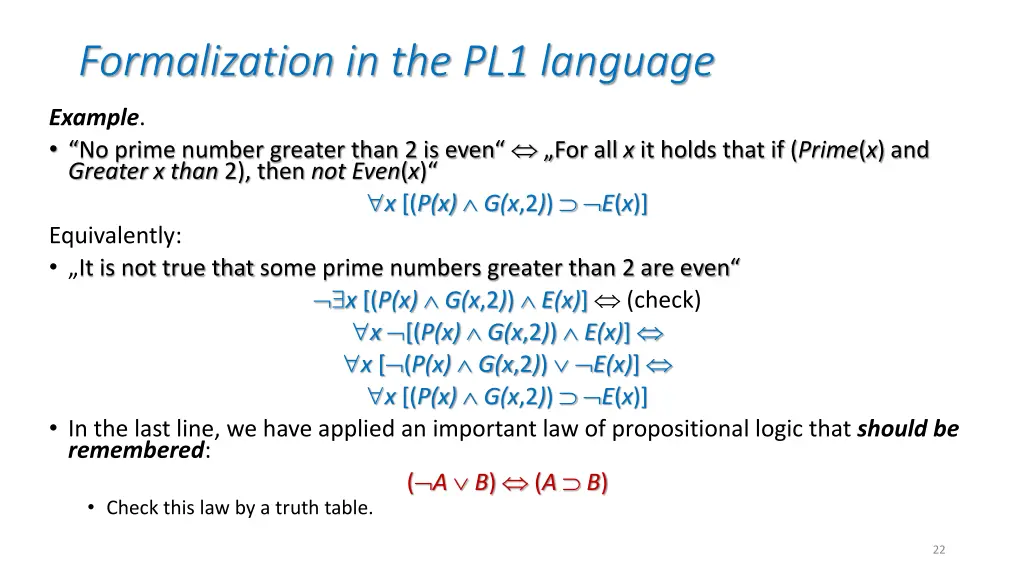 formalization in the pl1 language 3