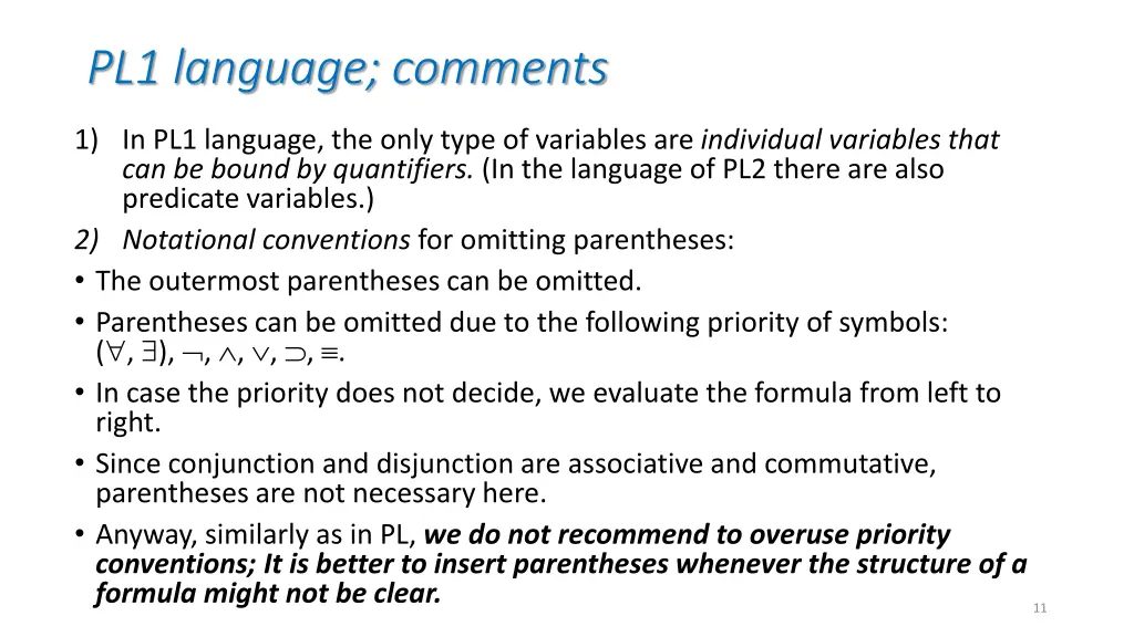 pl1 language comments