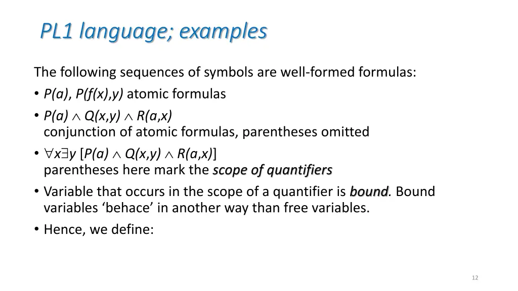 pl1 language examples