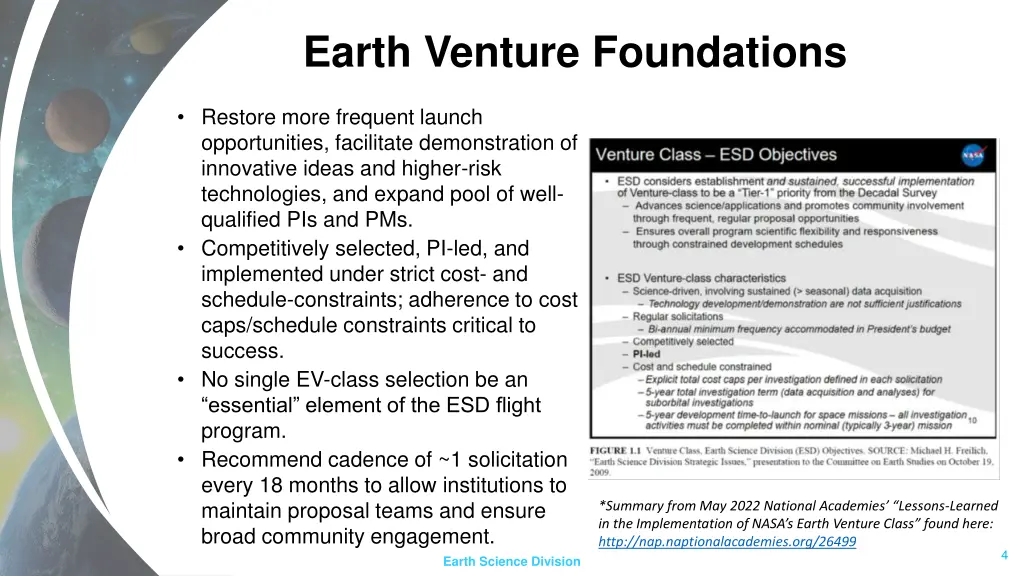 earth venture foundations