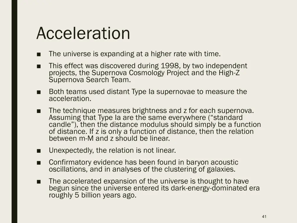 acceleration