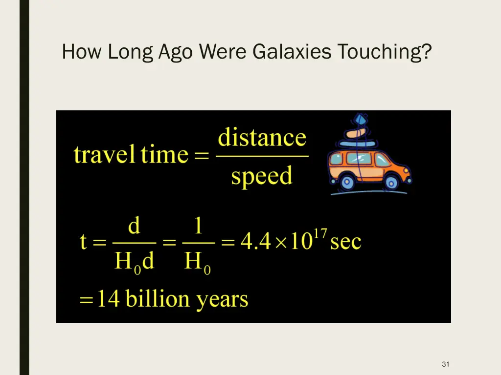 how long ago were galaxies touching