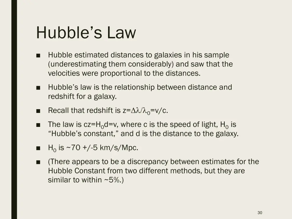 hubble s law