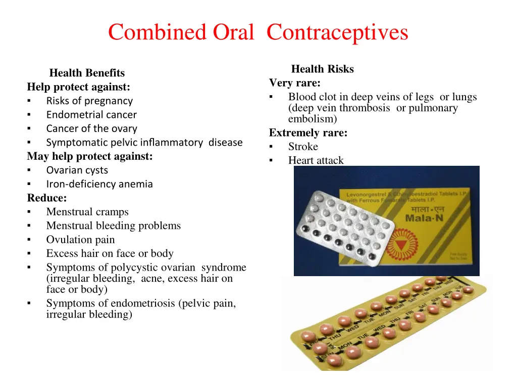 combined oral contraceptives